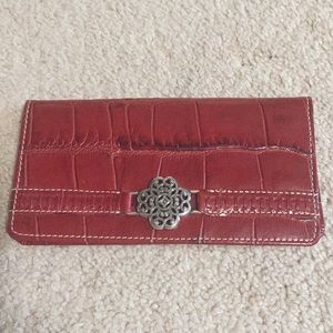 Brighton wallet with distressed design
